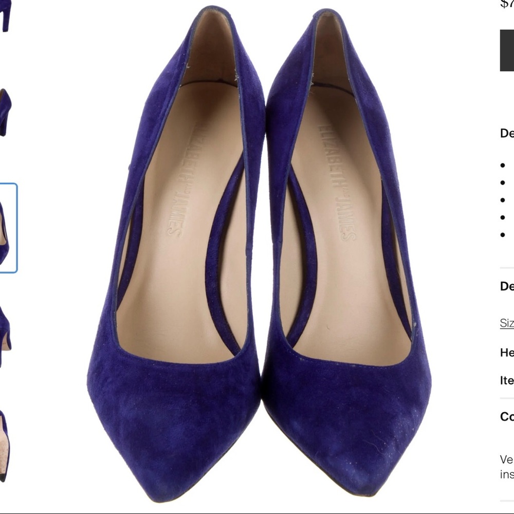 Elizabeth and James Purple Suede pumps pumps 8.5